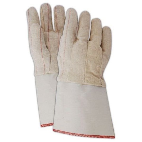 Magid MultiMaster 18 oz Double Palm Gloves with Gauntlet Cuff, 12PK 94GNO